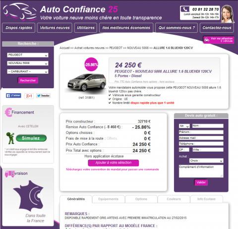 Auto Confiance 25 Auto Confiance 25